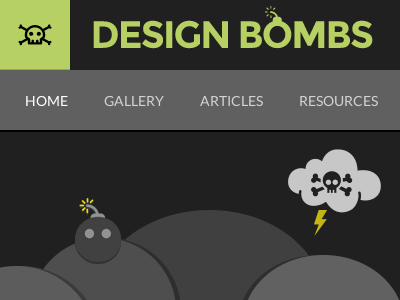 Design Bombs Redesign assets bombs css design gallery logo png redesign retina website