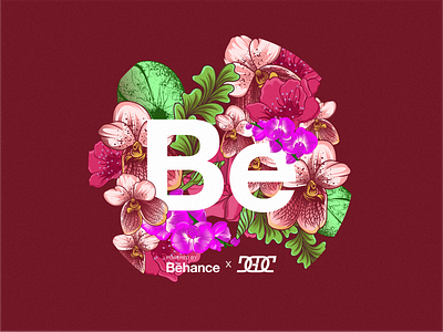 Behance Sticker Design - Red