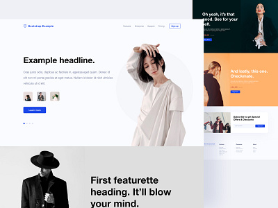 Bootstrap Product Landing Page Design design figma landing page ui ui ux uiux ux web web design
