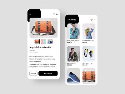 Ecommerce app concept app design ecommerce figma ui ui ux ux