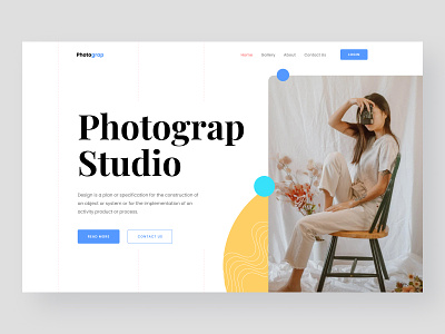 Photograp Studio Figma 📷 exploration figma ui ui ux ux web design