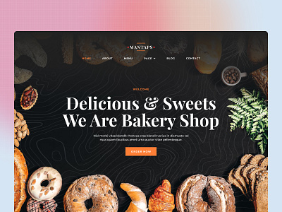 Hero Bakery Shop 🥐 bakery design figma hero restaurant ui ui ux ux web design