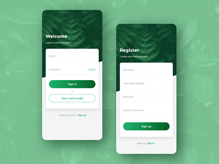 Login - Signup screen app design concept v2 by Saiful Bahri on Dribbble