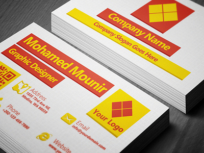 Creative Designer Business Card business card creative designer flat modern photoshop premium template unique