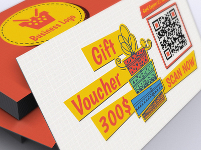 Voucher Card 1 card gift photoshop premium print promotion psd template voucher