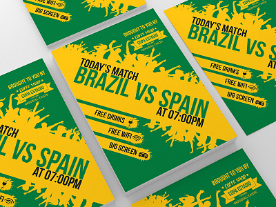 Brazil World Cup Match Flyer