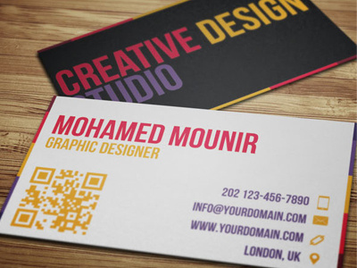Creative Design Studio Business Card business card creative design elegant graphic modern neat premium professional studio