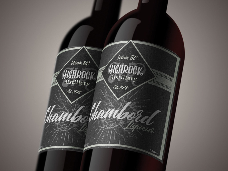 Label Design Highrock Distillery, Chambord Liqueur by Jesse Ladret on