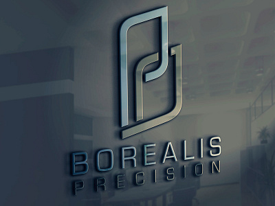 Logo Design & Branding: Borealis Precision bc branding british columbia design gnss gps label logo print type typeography vancouver island victoria