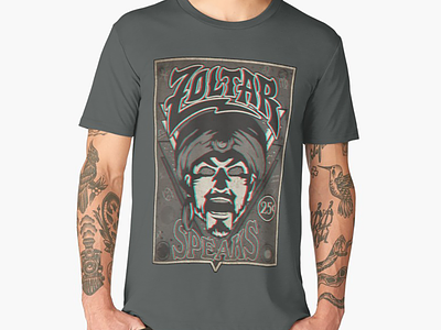 Zoltar Speaks: Anaglyph 3D T-Shirt Design 3d anaglyph canada design graphic design print redbubble shirt t-shirt textiles texture vancouver island victoria bc zoltar zoltar speaks