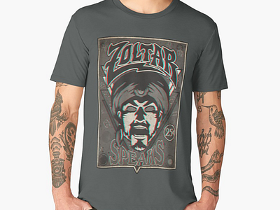 Zoltar Speaks: Anaglyph 3D T-Shirt Design