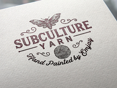 Logo Design: SubCulture Yarn bc branding british columbia business card canada crafts design graphic design illustration label logo print type typeography typography vancouver island victoria victoria bc