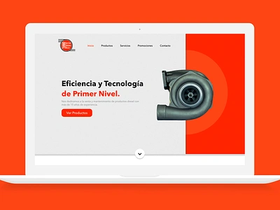 Turbo Injection Diesel ui ux visual design web design