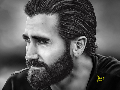 Jake Gyllenhaal | Digital Portrait Painting