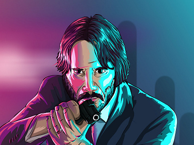 JOHN WICK | Digital Art by Vishnu Narayanan on Dribbble