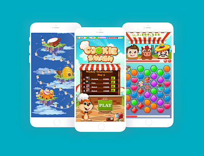 Cookie Smash game game design graphic design illustration ux