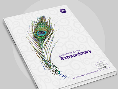 Zee Entertainment Annual Report 2017-18 (cover page) annual report 2017 18 anuual reports branding design report online reports report design report designs reports reprt design sustainability reports zee annual report zee entertainment