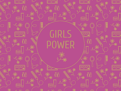 Girls power pattern beauty girls pattern vectorpattern women