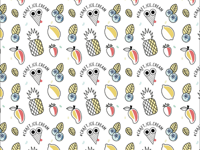 Ice cream pattern fruit graficdesign icecream pattern