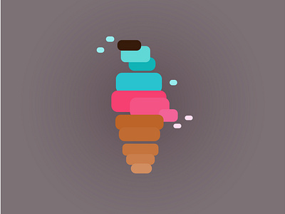 Ice cream design icecream illustration logo milk summer sweet sweets vector