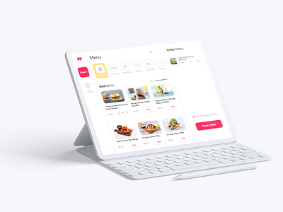 Minimal Restaurant Food Service Ui