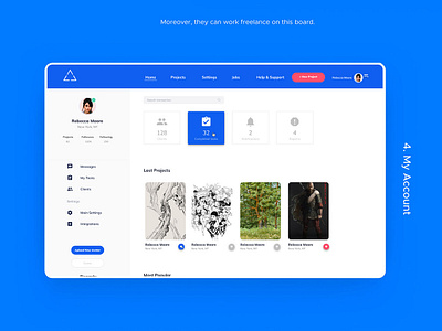 Arthub app art blue branding clean design flat icon illustration illustrator ios logo minimalism type typography ui ux web web design website