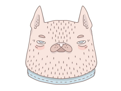 Not happy aesthetic animal cartoon cat cute grumpy illustration krita latifundija pastel pink sad