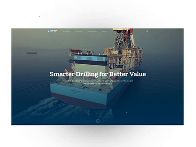 Website – Maersk Drilling design desktop motion animation website