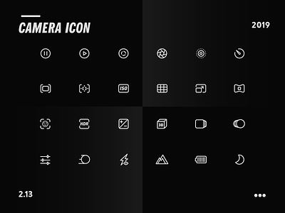 Camera Icon 2019 animation app branding camera camera icon circular design fashion icon illustration line logo package photo photograph photography ui ux vector