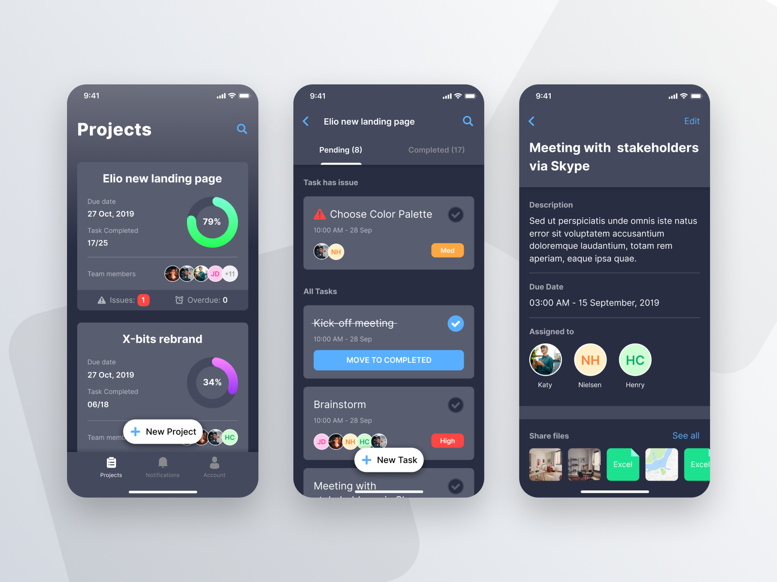 Exploration - Task management app by Hichi on Dribbble