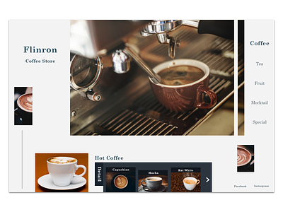 Coffee Store coffee design gif mobile app uiuxdesign website