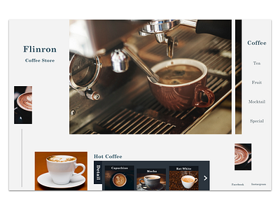 Coffee Store coffee design gif mobile app uiuxdesign website