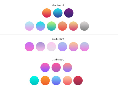 Color Gradients coloful color design gif gradient gradients interaction design uiuxdesign