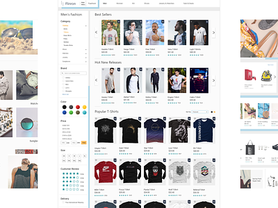 Ecommerce Platform UIUX Series ecommerce fashion interactive design ui uidesign ux uxdesign website