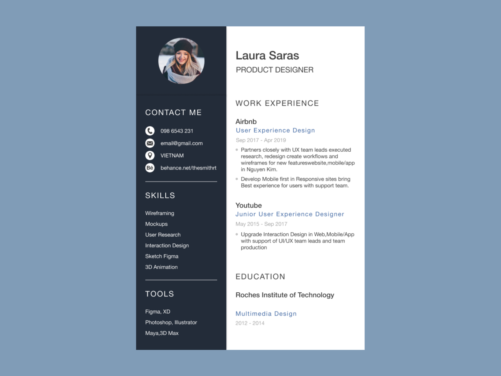 CV Templates Free Download _ Figma by TheSmithGB on Dribbble