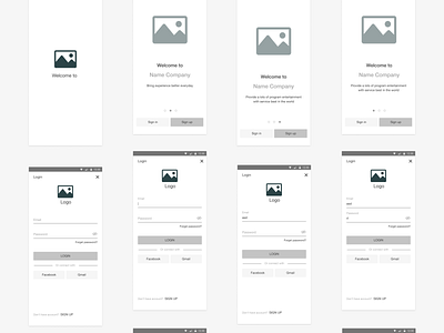 Wireframe Get Started _ Log In