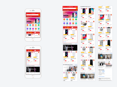 UI/UX Homepage Ecommerce Mobile/App