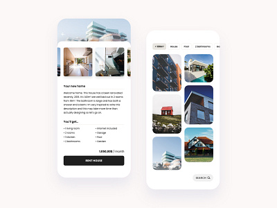 Sweet home app design app appdesign appinterface design family home rent rental app rentals renting sell sweet home ui ux