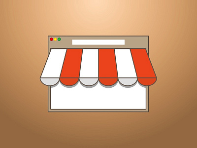 Shop Online design flat illustration shop