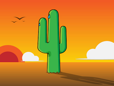 Wet cactus cactus illustration illustrator