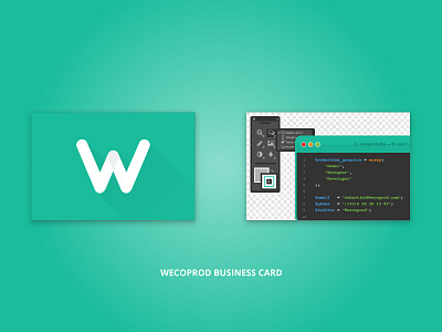 Wecoprod Business Card business card card flat wecoprod