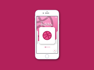 Hello, Dribbble ! app design ui ux