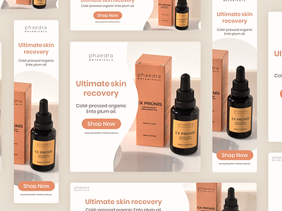 Skincare banners banner ads banner design banners beauty minimalist skincare