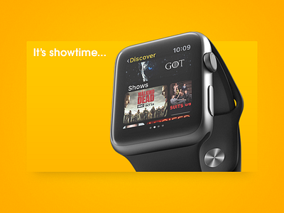 Remote controller - Watch app got interaction movies on demand remote controller shows tv ui watch