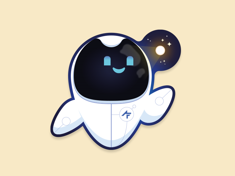 AppFoundry Sticker character branding sticker art space robot stickermule sticker design vector illustration sticker sticker mule