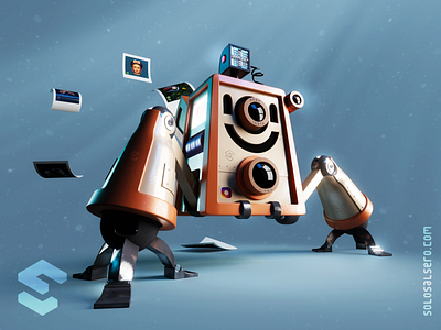 InstaBot 3d blender c4d camera character cinema4d design graphicdesign instabot instagram render robot solosalsero