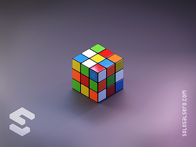 Rubik Cube 3d blender c4d cinema4d colors cube design graphicdesign isometric object plastic rubik solosalsero