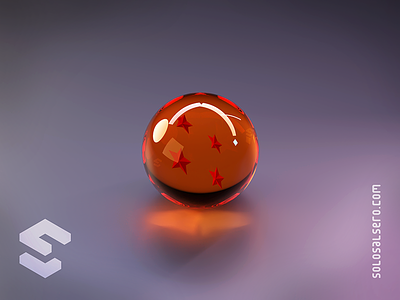 Dragon Ball 3d ball blender c4d cinema4d design dragon dragonball glass goku graphicdesign isometric object orange solosalsero sphere