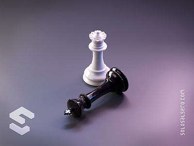 Chess 3d blender c4d checkmate chess chessboard chesspieces cinema4d design graphicdesign icon isometric object solosalsero