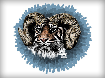 Animal Fusion - Signs of the Zodiac and Chinese Horoscope adobe ideas aries art chinese drawing horoscope illustration ipad solosalsero tiger vector zodiac